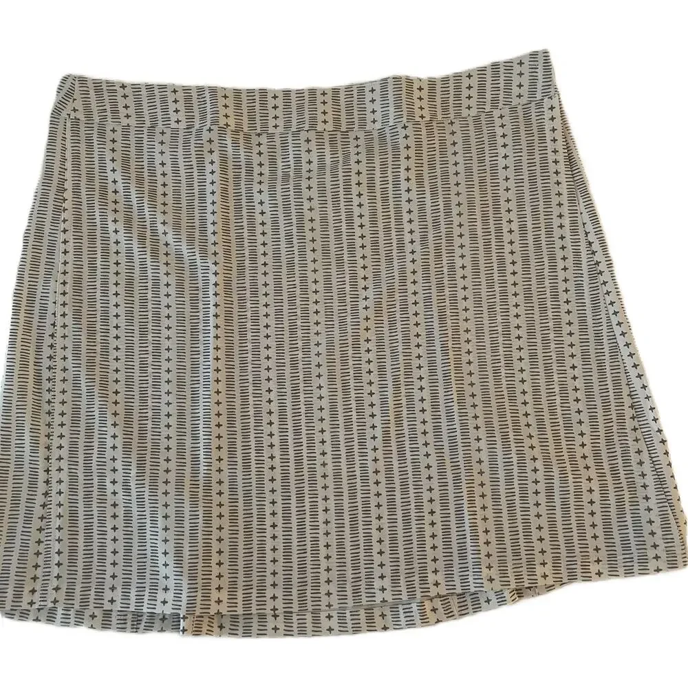 RipSkirt Hawaii Wrap Skirt XL Gray‎ White Travel Swim Coverup Stretch